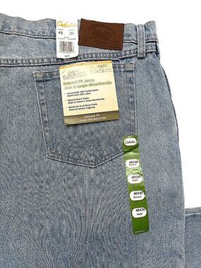 CABELA'S Men's Relaxed Fit Jeans. Plus Size 48/30